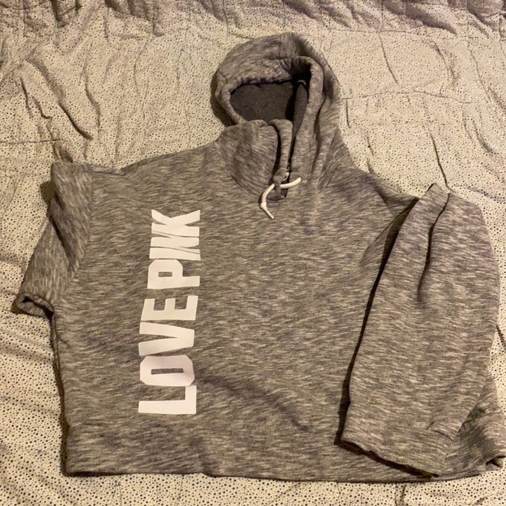 Pink Cropped Sweatshirt